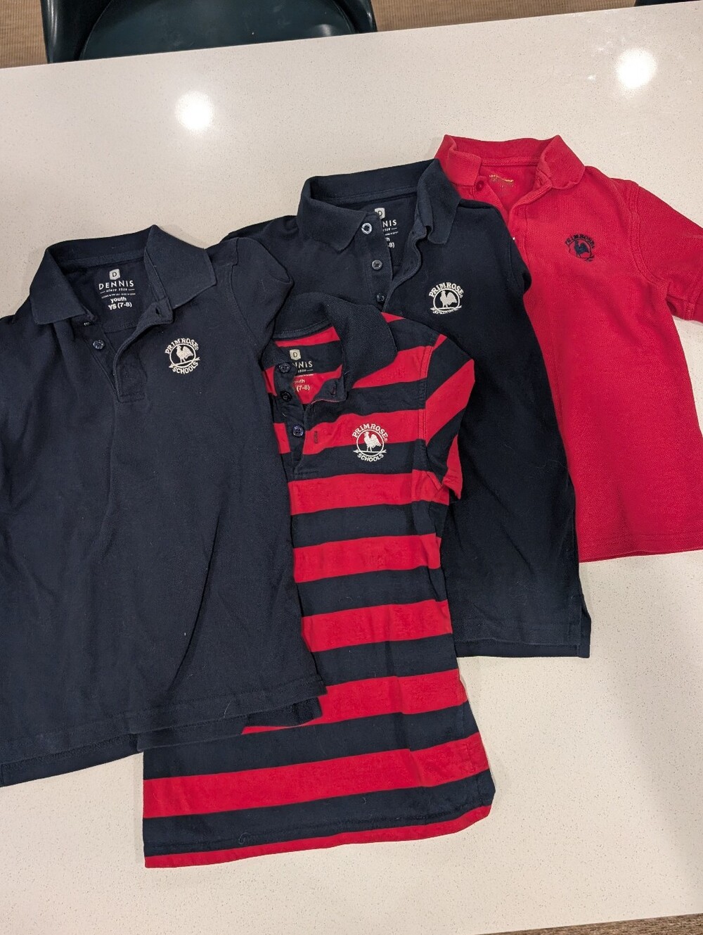 Bundle Of 4 Short Sleeve Primrose Uniform Polo Shirts